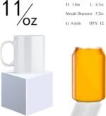Set of 12 Blank Sublimation Coffee Mugs – 11 oz White Ceramic Mugs with Individual Gift Boxes - Image 2