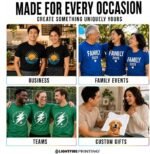 Custom Personalized T-Shirt – 100% Cotton Tee with Your Photo, Text, Name or Logo 10-Item Bundle - Image 2