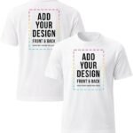 Custom Personalized T-Shirt – 100% Cotton Tee with Your Photo, Text, Name or Logo 10-Item Bundle